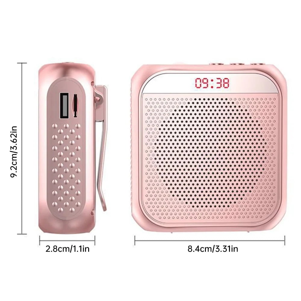 Headworn Microphone Loudspeaker Voice Amplifier Recorder Mic Speaker Mini Wired Black ,True Acoustic Power Amplifier