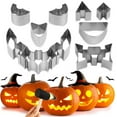thumbnail image 2 of Halloween Pumpkin Carving Set Stainless Steel Mould Baking Tool DIY Pumpkin Lamp Carving Tool, 2 of 6