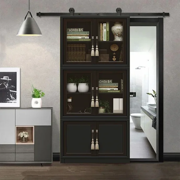 Red Wine Cabinet Home Entrance Door Ornament Design Poster Luxury Room ration Self Adhesive Sticker