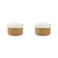 thumbnail image 1 of Cesta de almacenamiento de algodón Yuarrent con tapa S 2Conjunto, 1 of 6