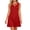 Red, variant on Noric Women's Sleeveless Dresses Casual Cutout Neck A-Line Swing Dresses for Summer Party Vacation Beach