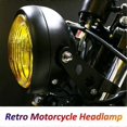 thumbnail image 2 of JWL-Vintage Headlight for Motorcycle Sportster Chopper Bobber Retro Motorbike Cafe Racer Royal Enfield Scrambler Front Headlamp, 2 of 5
