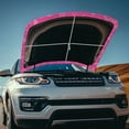 thumbnail image 5 of Uorisanigo Car Hood Cover Floral Pink Ribbon Car Bonnet Banner for Cars SUV Sedan Removable Stretch Hood Wrap Cloth Front Hoods Protection Covers Easy to Install Auto Accessories, 5 of 7