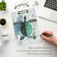 thumbnail image 5 of ALAZA Plastic Clipboard A4 Letter Size Decorative Clipboards for Students Women Men 9" x 12.5" Turtle in Sea, 5 of 6