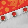 thumbnail image 4 of Homewish Magic Animal Dragon Black Out Curtains,Boho Bohemain Tribal Curtains Pack of 2 (42x63 Each),Orange Red Bedroom Curtains For Boys Teens,Microfiber Bedroom Decor, 4 of 6
