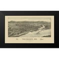 thumbnail image 2 of Stoner 14x10 Black Modern Framed Museum Art Print Titled - The Dalles Oregon - Stoner 1884, 2 of 5