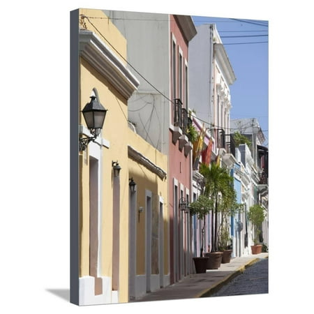 Fun Town San Angelo The Colonial Town, San Juan, Puerto Rico, West Indies, Caribbean, USA, Central America Stretched Canvas Print Wall Art By Angelo Cavalli ()