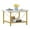 Marble White, variant on Dextrus Round Coffee Table with Storage, Rustic Living Room Tables with Sturdy Metal Legs, Marble White and Gold