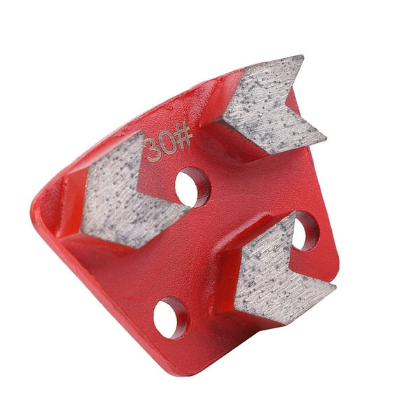 Trapezoid Floor Grinding Pad Disc #30 Grit Metal Scraper Effective Grinding Tools for Concrete Cement Paint Floors Leveling