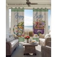 thumbnail image 3 of Easter Blackout Curtains for Bedroom, Thermal Insulated Drapes, Green Gnomes Eggs Flowers Purple Truck Plaid Black Out Curtains 63 Inch Long Room Darkening Kitchen Curtains 42"x63" 2 Panels, 3 of 8