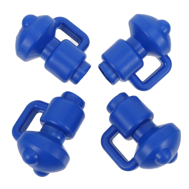 SKISUNO 4Ud Tapas Para Varillas De Cerramiento De Material Plástico Azul