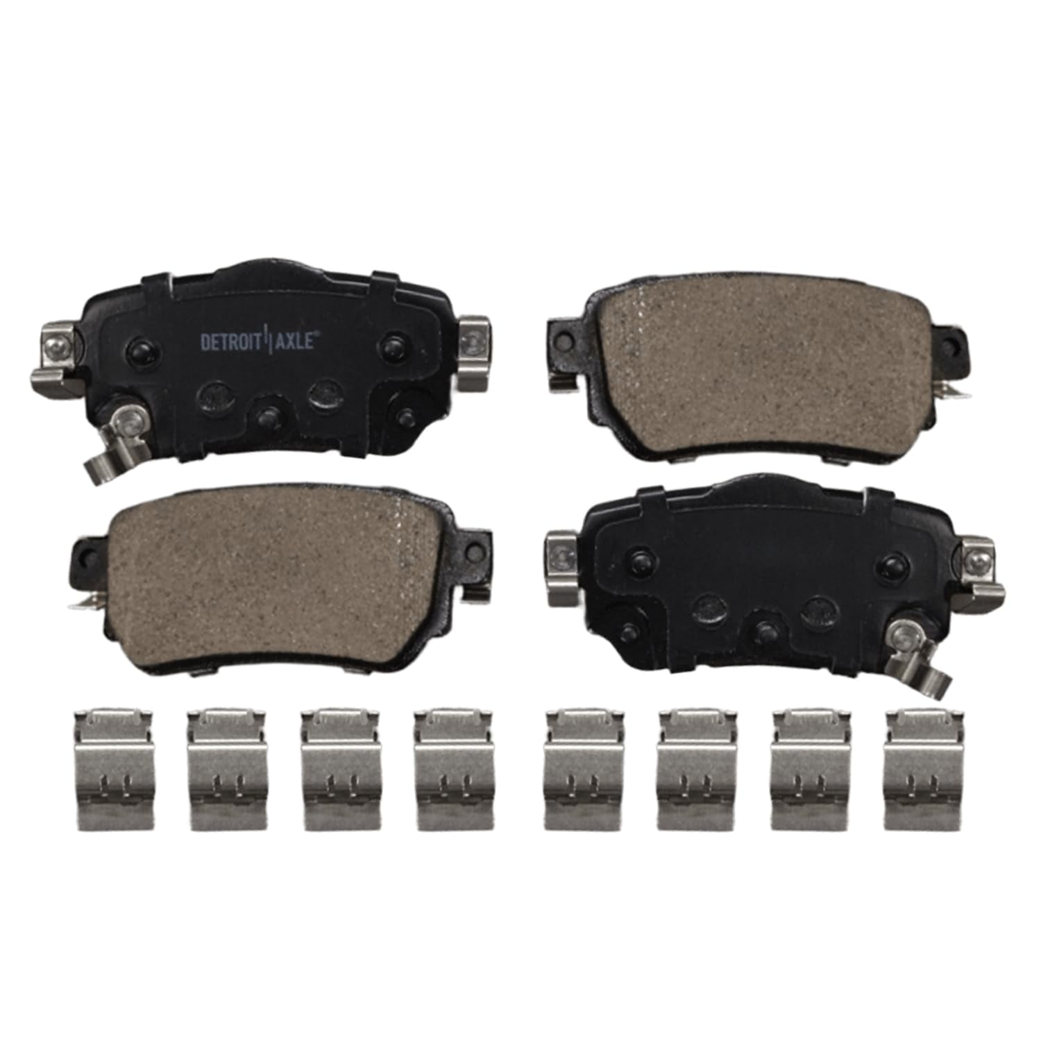 Detroit Axle - 8pc Brake Kit for 2018-2020 Nissan Rogue 2019-2021 Rogue Sport, 11.65" Front and 11.50" Rear Disc Brake Rotors Ceramic Brake Pads
