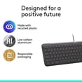thumbnail image 3 of Logitech Signature Slim Wired K620 for Business, Full-Size Keyboard, USB-C Plug-and-Play, Laptop-Style, Scissor Keys, Windows/Mac/Chrome/PC/laptops -, 3 of 8
