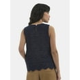 thumbnail image 3 of Time and Tru Women's Eyelet Embroidery Top, Sizes XS-XXXL, 3 of 4
