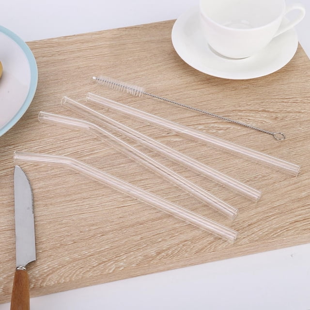 Paille Réutilisable, Paille Portable Réutilisable Transparente Résistante à la Chaleur Résultats Impressionnants