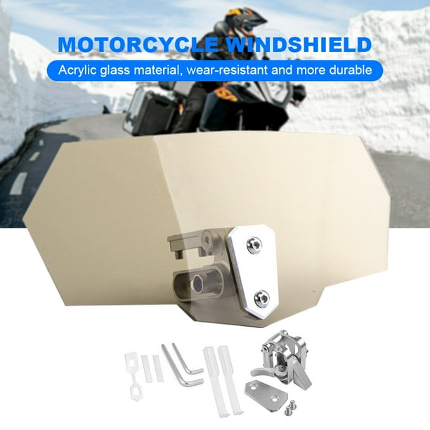 Parabrisas De Motocicleta Pantalla de ventana acrílica modificada para parabrisas para NMAX155 PCX150 XADV (beige) Likrtyny Accesorios para autos y motos