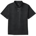 thumbnail image 5 of Big and Tall Essentials by DXL Men's Solid Golf Polo Shirt, Black, 6XLT, 5 of 6