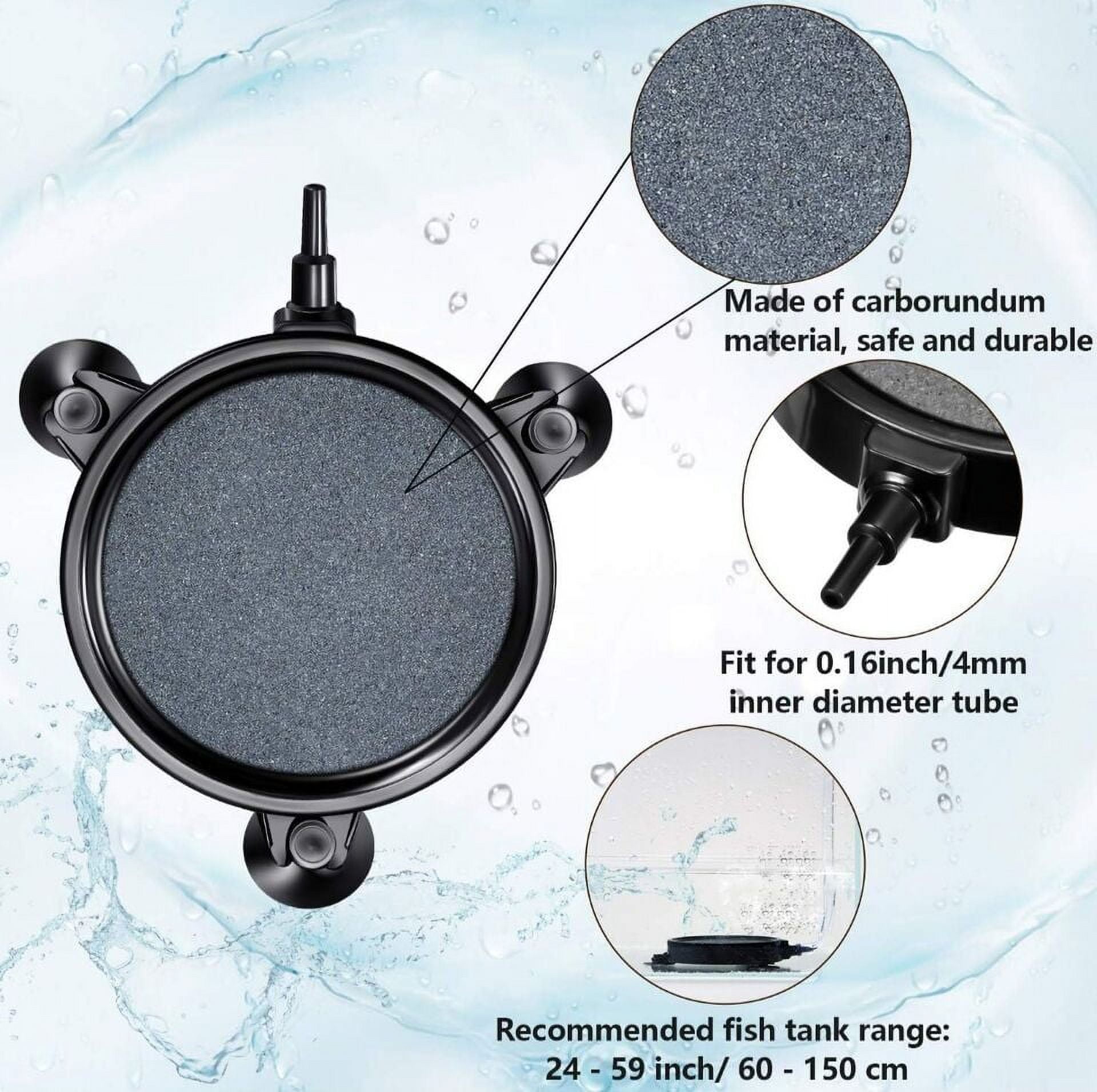 Southern Hydroponics 4-Inch 4 Pack Aquarium Air Bubble Disk Stone Hydroponics Oxygen Aerator