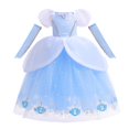 thumbnail image 1 of Vestido de Cenicienta de lujo para niñas de princesas de Disney, Vestido de noche de graduación de Halloween, disfraz de Cosplay, ropa para niños, trajes de fiesta de cumpleaños 3T (etiqueta 110) Gao Jinjia LED, 1 of 2