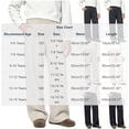 thumbnail image 7 of Ixbnca Children Long Pants Casual Elastic High Waist Pockets Pants Loose Straight Leg Solid Color Trousers, 7 of 7