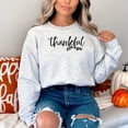 thumbnail image 5 of Thankful Sweatshirt, Thanksgiving Sweatshirt for Women, Thanksgiving Sweatshirt, Autumn sweatshirt, Thanksgiving Crewneck, Fall Sweatsh (Sand, S), 5 of 12