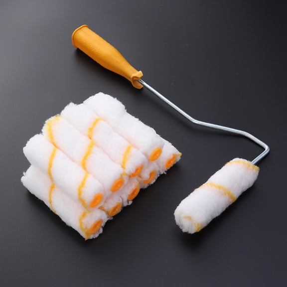 Soimiss Small Paint Roller Set Wall Paint Roller Cotton Assorted Color 1 Set for Beginners