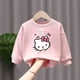 thumbnail image 5 of Hello Kitty-suéter con estampado de dibujos animados para niñas, Top holgado de manga larga de otoño, ropa dulce y bonita para niños, 5 of 5