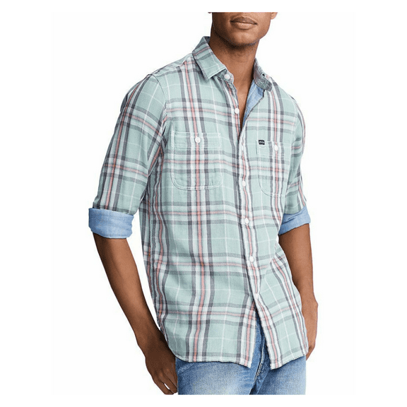 $110.00 Polo Ralph Lauren Classic Fit Plaid Shirt In Multi, Size M