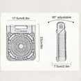 thumbnail image 6 of Solar Power Camping Fan with Light Rechargeable Battery Operated Portable Fan 4 Wind Speeds Adjustable 3 Timers Modes Cordless Battery Fan, 6 of 8