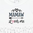 thumbnail image 4 of Inktastic Mamaw Loves Me Grandchild Girls Baby Dress, 4 of 5