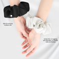 thumbnail image 2 of Mulberry Silk Scrunchies for Women,  XL Hair Tie for Sleeping, Gentle No  Hair Accessory for  Hair Types, Soft Pure Silk Ponytail Holder, 2 of 6