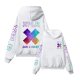 thumbnail image 2 of Sudadera con capucha y estampado de cremallera en forma de corazón de Sam and Colby Chainlink Merch, elegante y cómoda, ropa de calle Harajuku Hip Hop para mujer, 2 of 4