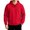 09#Red, variant on Men's Solid Color Pullover Hoodie, Drawstring Long Sleeve Loose Fit Casual Daily Fall Sweatshirt with Front Pocket Saffron M