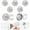 Silver, variant on Button Covers for Women Blouses 5 Pcs, Silver Rhinestone Button Covers for Men - Button Covers for Clothes, Shirts, Jeans - Easy to Use, Reusable Stylish Buttons Cover Set for Clothing