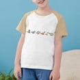 thumbnail image 3 of RXIRUCGD 2025 Vêtements d'Été pour Enfants Tout-Petits Garçons Filles Mode Mignon Col Rond Imprimé Manches Courtes Haut, 3 of 7
