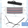 thumbnail image 2 of JWRWEFA Portable Hammock with Stand and Carrying Bag, Heavy Duty Hammock Stand for Backyard, Patio or Garden, Outdoor Hammock Supports up to 330 lbs, 2 of 9