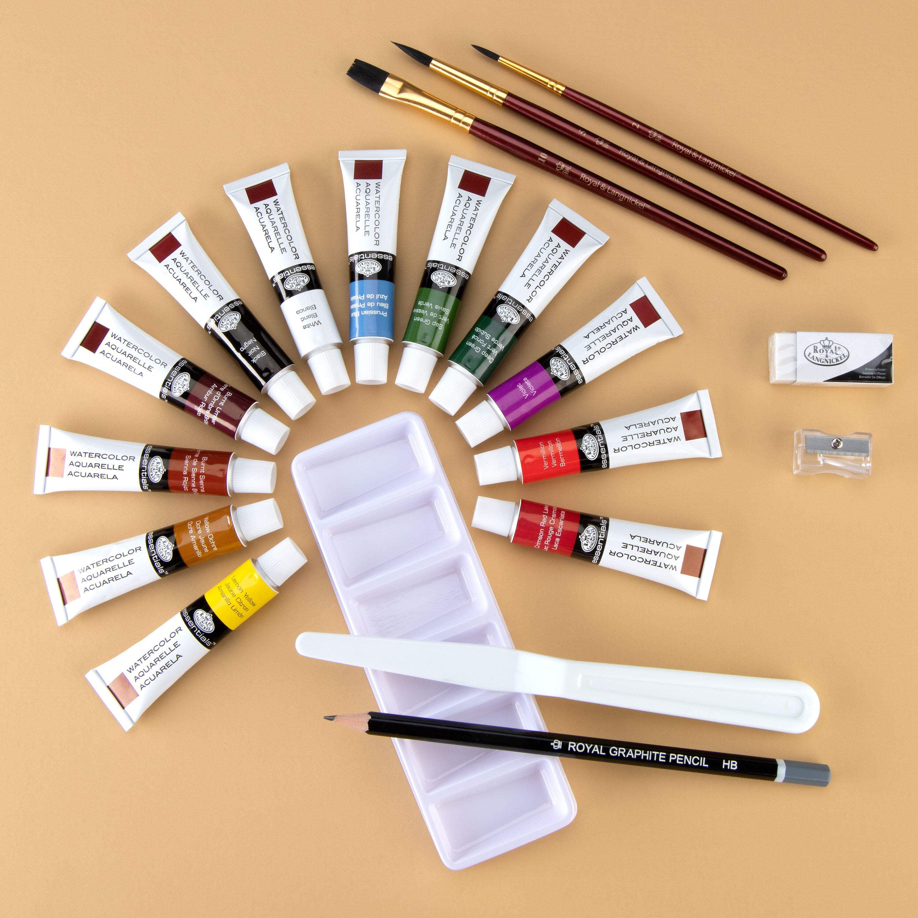 (4 pack) Royal & Langnickel Watercolor Small Clear Art Set - 21pc