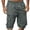 357#Dark Gray, variant on GXIPO Cargo Shorts for Men Big and Tall, Elastic Waist Casual Shorts, Stretch Work Hiking Pants with Zipper Pockets Coffee M