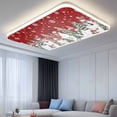 thumbnail image 2 of Red Christmas Fluorescent Light Covers, Snowman Snowflake Xmas Tree Winter Magnetic Light Covers for Ceiling Lights, Fluorescent Ceiling Shade Filters for Classroom Bedroom Office 4x2Ft x 4PCS, 2 of 8