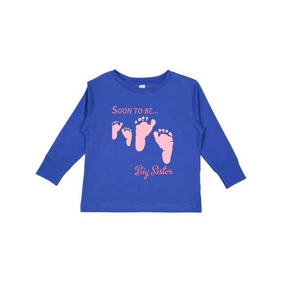 Inktastic Soon to Be Big Sister Girls Long Sleeve Toddler T-Shirt