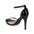 thumbnail image 3 of Delicious CC94 Women Patent Leatherette Open Toe Ankle Strap Stiletto Sandal Pump, 3 of 5