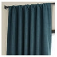 thumbnail image 6 of TiaGOC Faux Linen Room Darkening Curtains - 96 Inches Long Luxury Linen Curtains for Bedroom & Living Room (1 Panel), 50W X 96L, Story Blue, 6 of 9