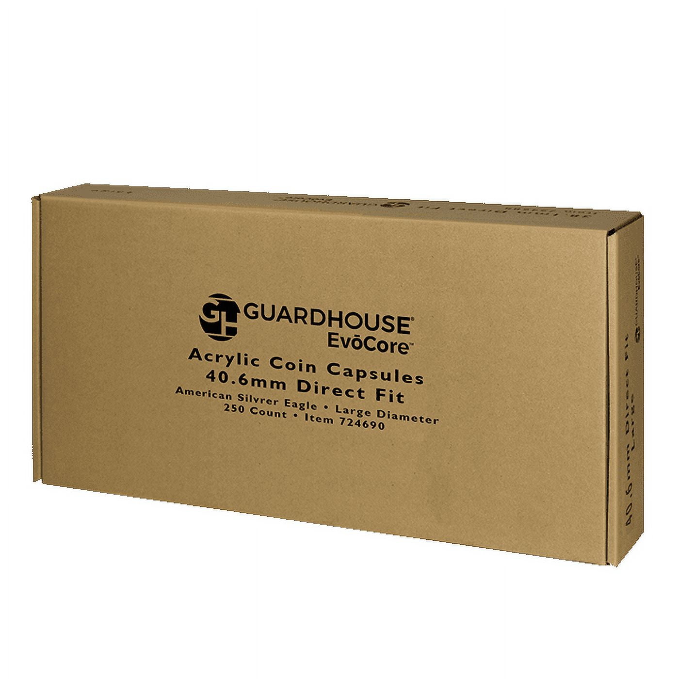Guardhouse Direct-Fit Coin Capsules - American Silver Eagle 40.6mm - 250 Pack