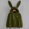 thumbnail image 2 of Plus Size Tops for Women Viikei Zip Up Hoodies for Women Sweatshirt for Women Womens Long Sleeve Rabbit Hoodie Sweatshirt Pullover Tops Blouse, 2 of 3