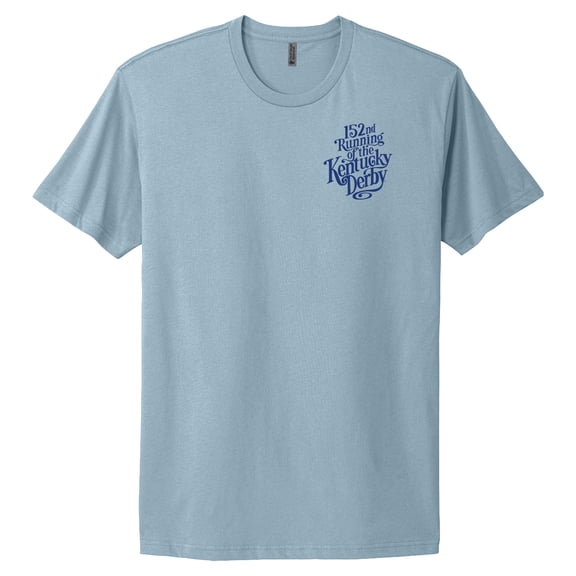 Unisex Blue 152nd Kentucky Derby Art of the Derby Poster T-Shirt