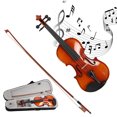 thumbnail image 4 of Violin, Solid Wood Violin Hand-carved Workmanship  For Professional For Beginners, 4 of 8