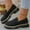 Black, variant on Loafers for Women Business Casual Shoes Comfortable Penny Loafers Slip On Work Flats Beige 5.5