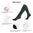 thumbnail image 5 of Lsque Chemical Pattern Sport Compression Socks for Men & Women 15-20 mmHg Knee High Nurse Pregnant Running Medical and Travel Athletic, 5 of 6