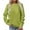 Mint Green, variant on YYDGH Women's Crewneck Long Sleeve Sweatshirts Casual Loose Solid Color Shirts Blouses Dressy Fashion Tunic Tops