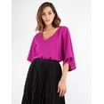 thumbnail image 5 of Blusa manga campana con cinto, 5 of 5